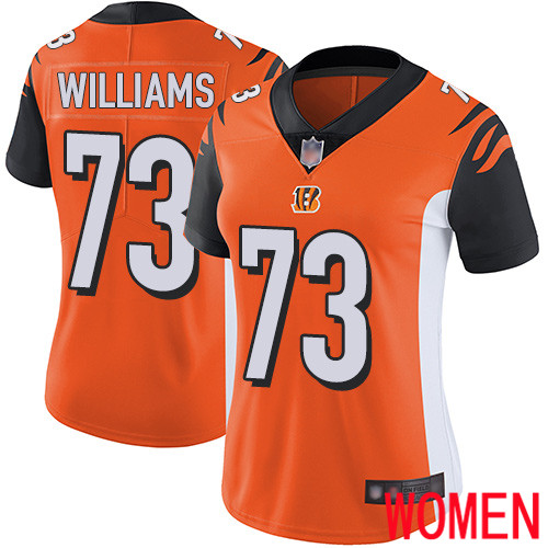 Cincinnati Bengals Limited Orange Women Jonah Williams Alternate Jersey NFL Footballl 73 Vapor Untouchable